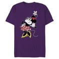 thumbnail image 1 of Disney Vintage Minnie Mouse Strikes a Pose - Short Sleeve Blended T-Shirt for Adults - Customized-Purple, 1 of 5