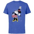thumbnail image 1 of Disney Vintage Minnie Mouse Strikes a Pose - Short Sleeve Cotton T-Shirt for Adults - Customized-Royal Heather, 1 of 5