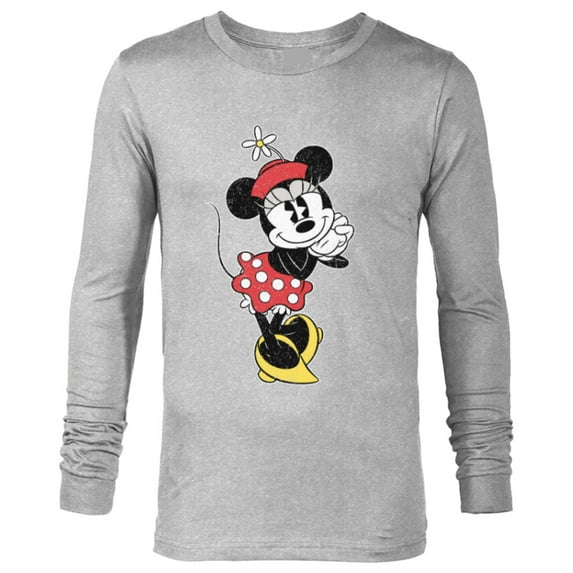 Disney Vintage Minnie Mouse Sweetheart Pose - Long Sleeve T-Shirt for Men - Customized-Athletic Heather