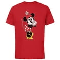 thumbnail image 1 of Disney Vintage Minnie Mouse Sweetheart Pose - Short Sleeve Cotton T-Shirt for Adults - Customized-Red, 1 of 5