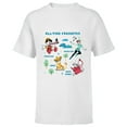 thumbnail image 1 of Disney Vintage Peter Pan, Pinocchio, Simba & White Rabbit - Short Sleeve T-Shirt for Kids - Customized-White, 1 of 5