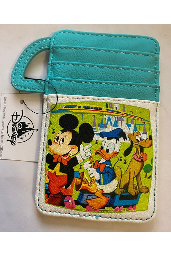 WDW 50th Vault Mickey and Friends Credit Card Holder Wallet New with Tag