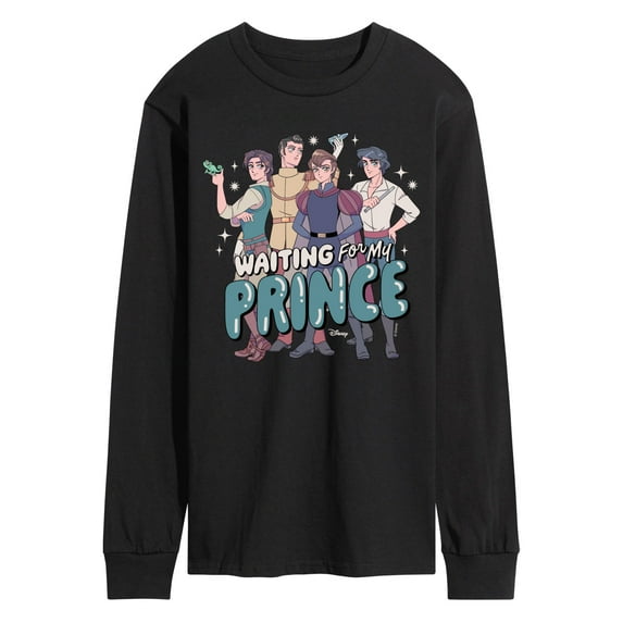 Disney - Waiting For My Prince - Men's Long Sleeve Graphic T-Shirt