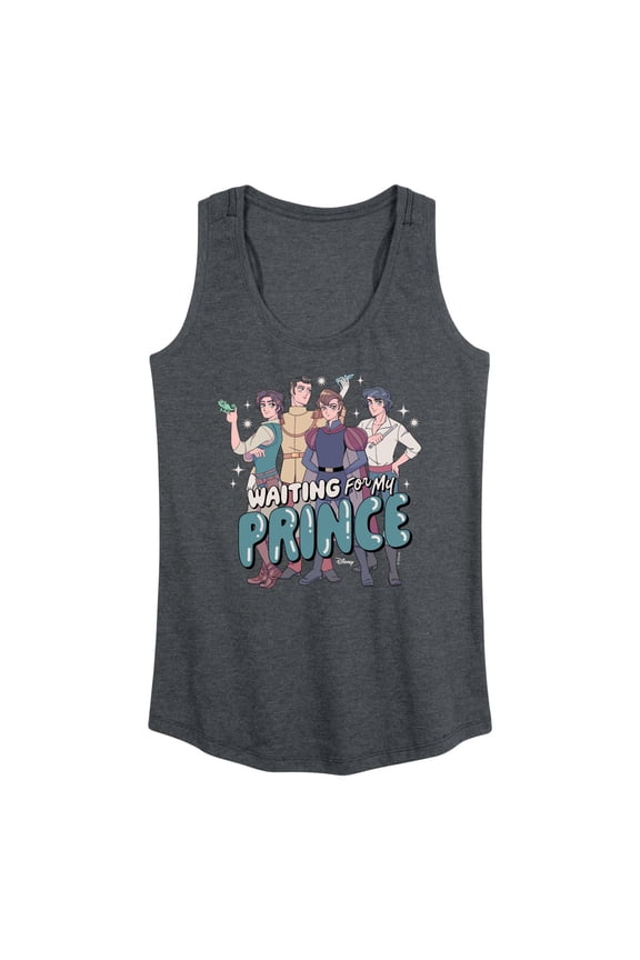 - Waiting For My Prince - Women's Racerback Graphic Tank