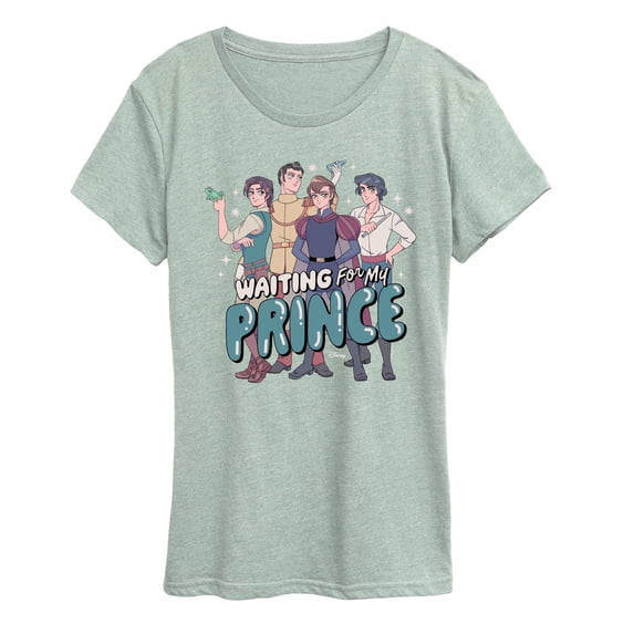 Disney - Waiting For My Prince Women's Short Sleeve Graphic T-Shirt