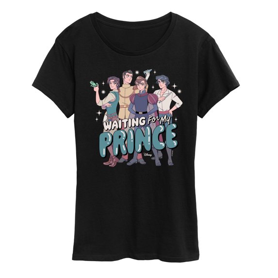 Disney - Waiting For My Prince Women's Short Sleeve Graphic T-Shirt