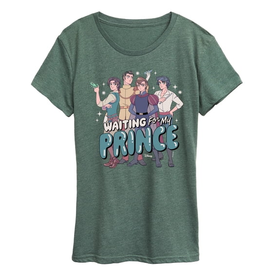 Disney - Waiting For My Prince Women's Short Sleeve Graphic T-Shirt