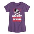 thumbnail image 1 of Disney - Wake Up, Be Cool, Be Kind, Repeat - Toddler & Youth Girls Short Sleeve Graphic T-Shirt, 1 of 5