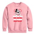 thumbnail image 1 of Disney - Wake Up, Be Cool, Be Kind, Repeat - Youth Crewneck Fleece Sweatshirt, 1 of 4