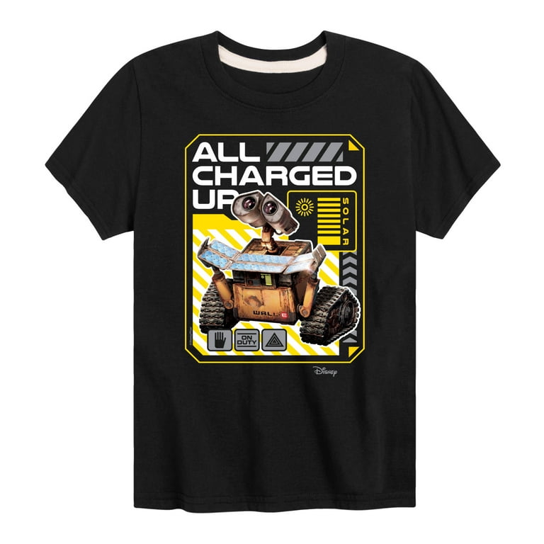 Disney Wall-E - All Charged Up - Toddler & Youth Short Sleeve