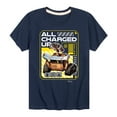 thumbnail image 1 of Disney Wall-E - All Charged Up - Toddler & Youth Short Sleeve Graphic T-Shirt, 1 of 5