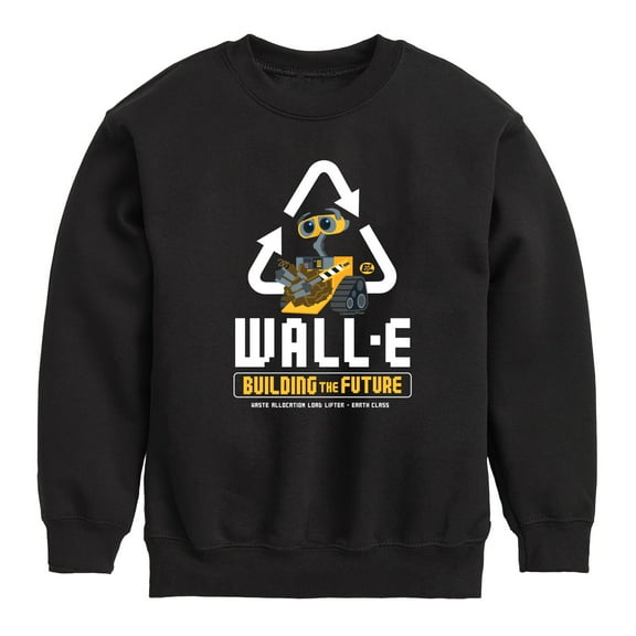 Disney Wall-E - Building Future Recycle - Toddler & Youth Crewneck Fleece Sweatshirt