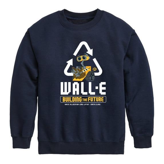 Disney Wall-E - Building Future Recycle - Toddler & Youth Crewneck Fleece Sweatshirt