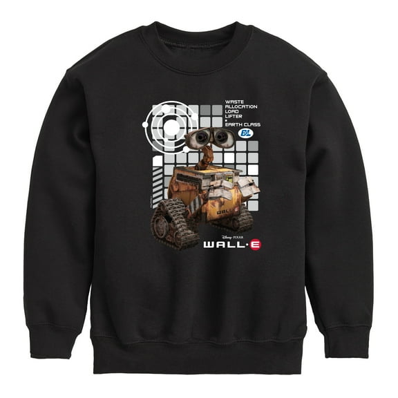 Disney Wall-E - Cube Collage - Toddler & Youth Crewneck Fleece Sweatshirt