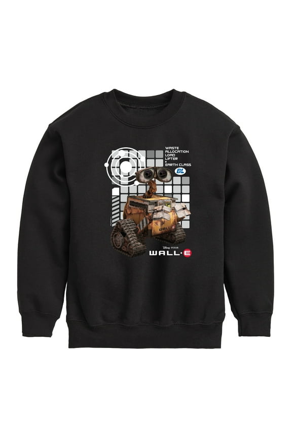 Wall-E - Cube Collage - Toddler & Youth Crewneck Fleece Sweatshirt