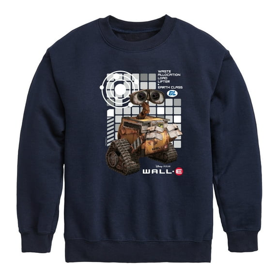 Disney Wall-E - Cube Collage - Toddler & Youth Crewneck Fleece Sweatshirt