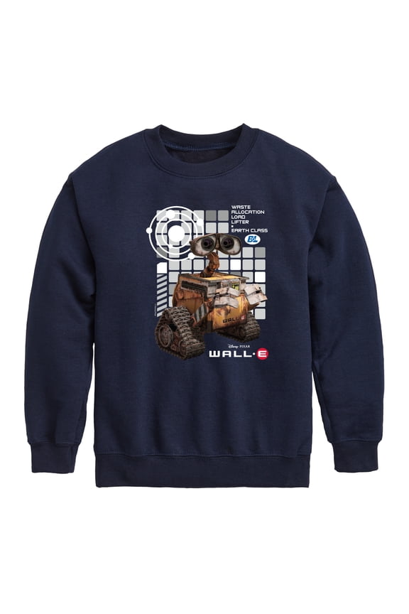 Wall-E - Cube Collage - Toddler & Youth Crewneck Fleece Sweatshirt