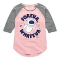 thumbnail image 1 of Disney Wall-E - Foreva Whateva Eve - Toddler & Youth Girls Raglan Graphic T-Shirt, 1 of 5