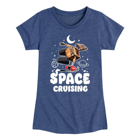 Disney Wall-E - Space Cruising - Toddler & Youth Girls Short Sleeve Graphic T-Shirt