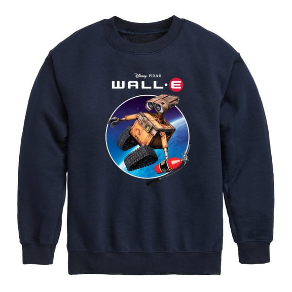 Disney Wall-E - Space Logo - Toddler & Youth Crewneck Fleece Sweatshirt