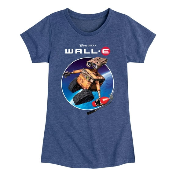 Disney Wall-E - Space Logo - Toddler & Youth Girls Short Sleeve Graphic T-Shirt