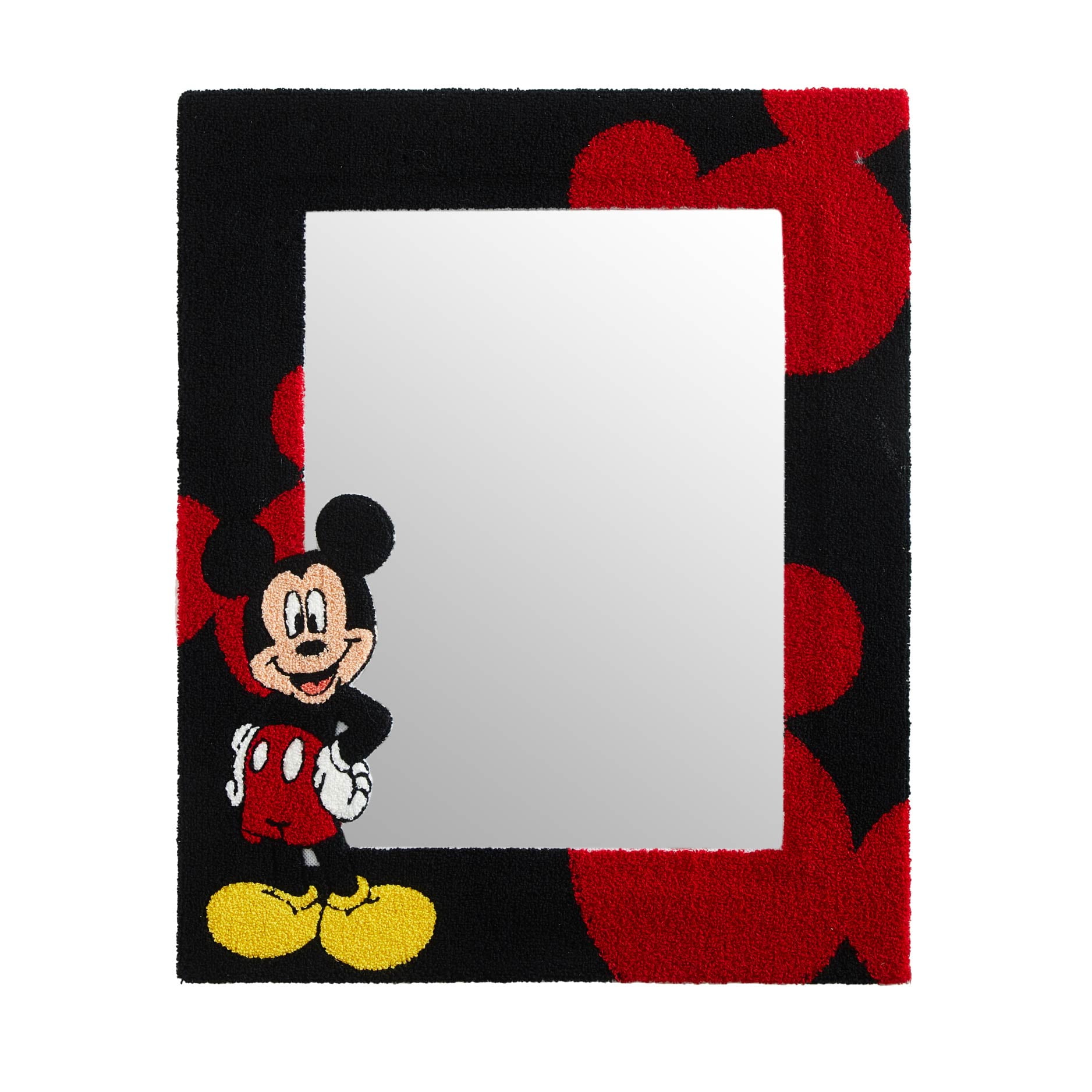 Disney Wall Mirror, Mickey Mouse Tufted Design, 18