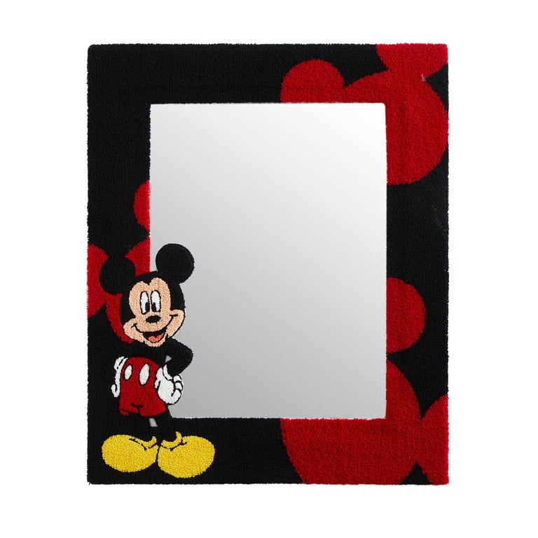 Disney Wall Mirror, Mickey Mouse Tufted Design, 18