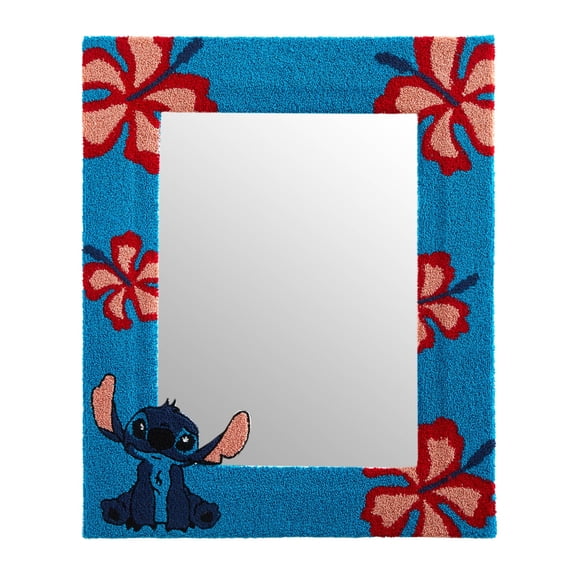 Disney Wall Mirror, Stitch Tufted Design, 18" x 22", for Kids and Teens