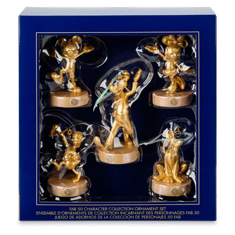 2022 Walt Disney World 50th Anniv. Character Fab factory 50 Ornament Set Dumbo Pooh Tink