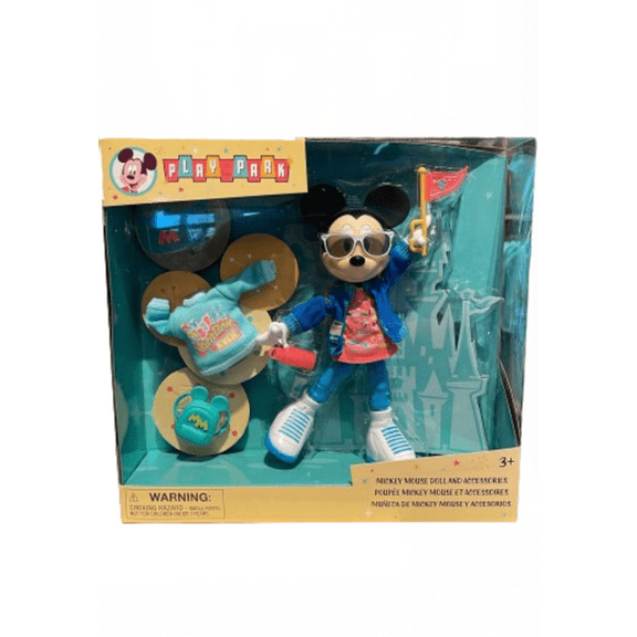 Disney Walt Disney World Play In The Park Mickey Doll and Accessories New w Box