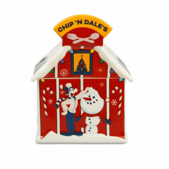 Disney Walt's Holiday Lodge Mickey Friends Holiday Christmas Cookie Jar New