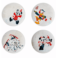 thumbnail image 1 of Disney Walt's Holiday Lodge Mickey and Friends Christmas Salad Plate Set New Box, 1 of 3
