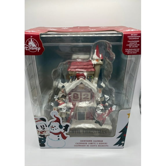 Disney Walt's Lodge Mickey and Minnie Christmas Countdown Calendar New with Box