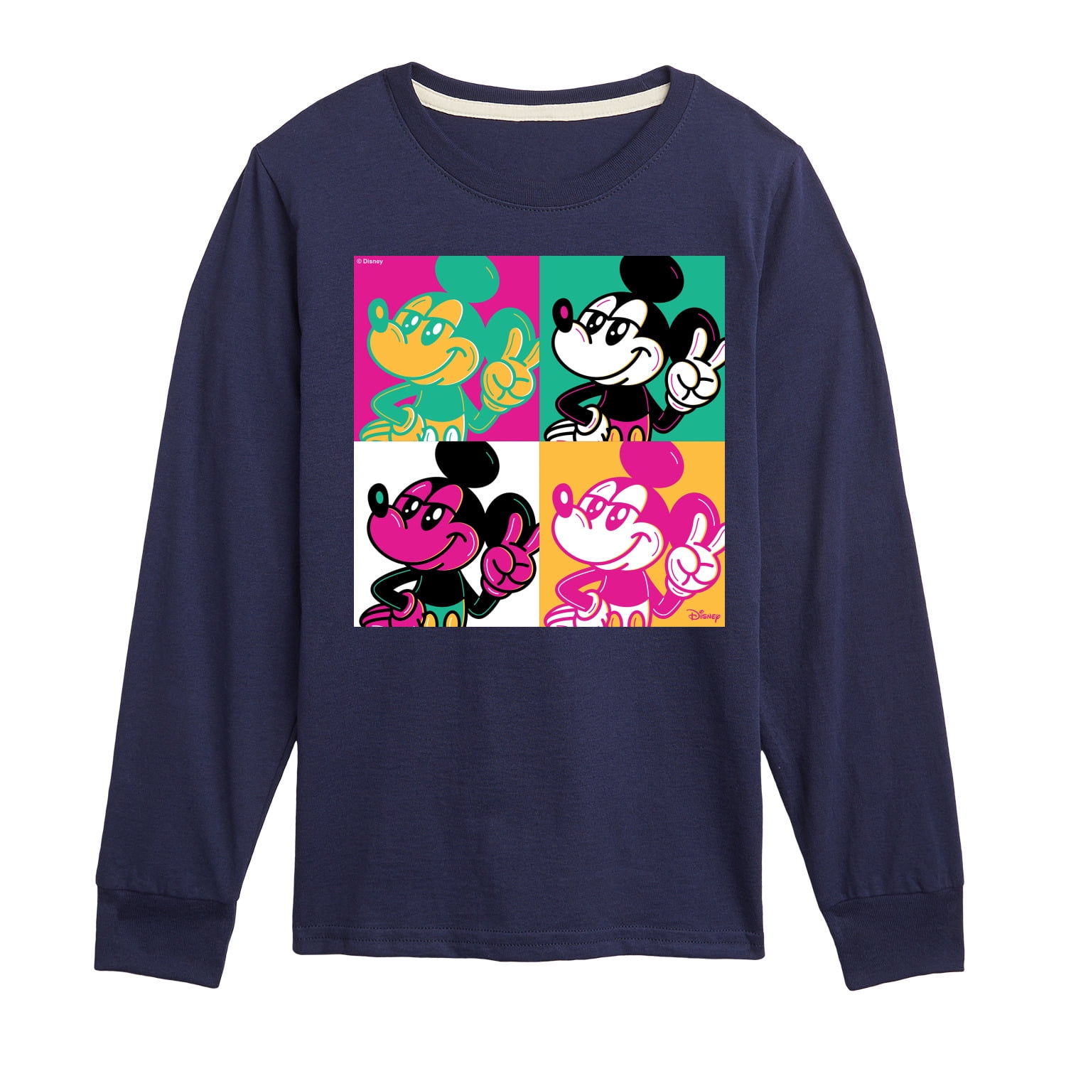 Disney - Warhol Pop Art - Toddler & Youth Long Sleeve Graphic T-Shirt ...