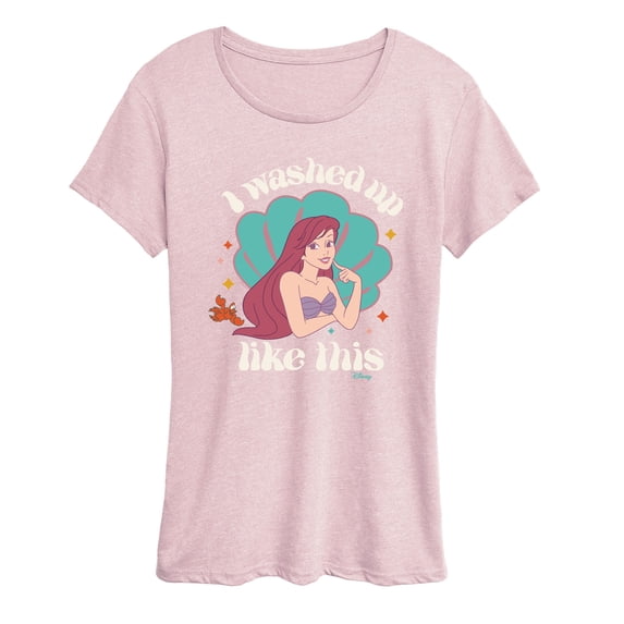Disney - Washed Up Like This Ariel - Women's Short Sleeve Graphic T-Shirt