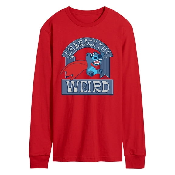 Lilo & Stitch - Weird Stitch - Men's Long Sleeve Graphic T-Shirt