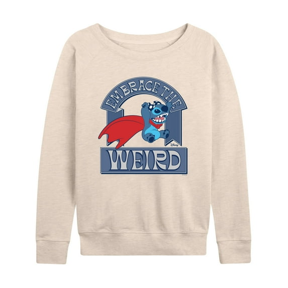Lilo & Stitch - Weird Stitch - Women's French Terry Long Sleeve Pullover