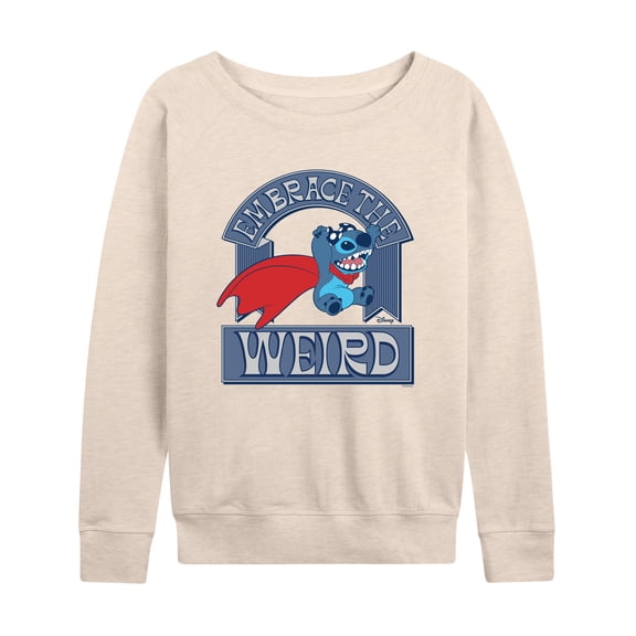 Lilo & Stitch - Weird Stitch - Women's French Terry Long Sleeve Pullover