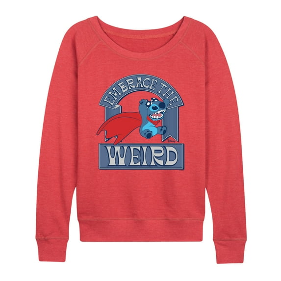 Lilo & Stitch - Weird Stitch - Women's French Terry Long Sleeve Pullover