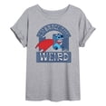 thumbnail image 1 of Lilo & Stitch - Weird Stitch - Juniors Oversized Graphic T-Shirt, 1 of 4