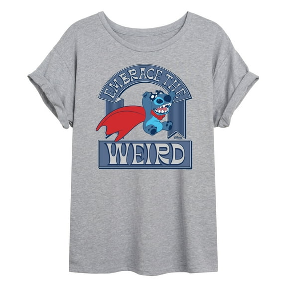 Lilo & Stitch - Weird Stitch - Juniors Oversized Graphic T-Shirt