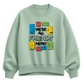 thumbnail image 1 of Disney - Were All Friends Here - Ladies Oversized Fleece Crew Sweatshirt, 1 of 3