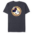thumbnail image 1 of Disney What Minnie Mouse Loves Retro Vintage - Short Sleeve Blended T-Shirt for Adults - Customized-Navy Heather, 1 of 5