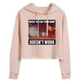 thumbnail image 1 of Disney - When Ask Mom Doesn't Work  - Juniors Cropped Pullover Hoodie, 1 of 4