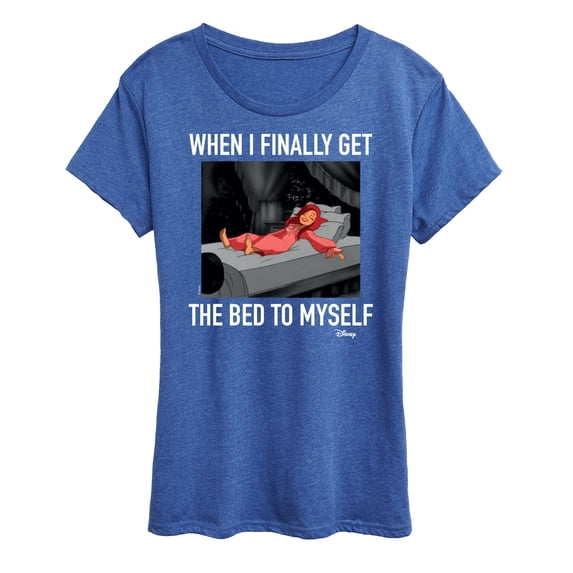 Disney - When Finally Get The Bed To Myself Women's Short Sleeve Graphic T-Shirt