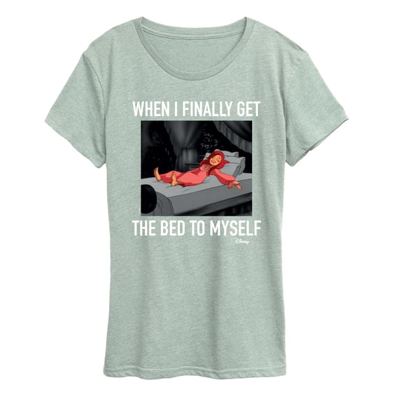 Disney - When Finally Get The Bed To Myself Women's Short Sleeve Graphic T-Shirt