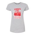 thumbnail image 1 of Disney - Wheres The Fire - Juniors Fitted Graphic T-Shirt, 1 of 4