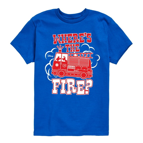 Disney - Wheres The Fire - Toddler & Youth Short Sleeve Graphic T-Shirt