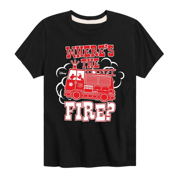 Disney - Wheres The Fire - Toddler & Youth Short Sleeve Graphic T-Shirt