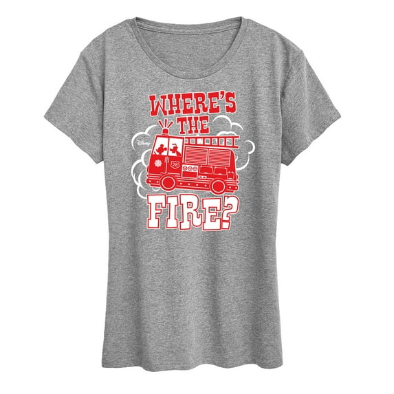 Disney - Wheres The Fire - Women's Short Sleeve Graphic T-Shirt